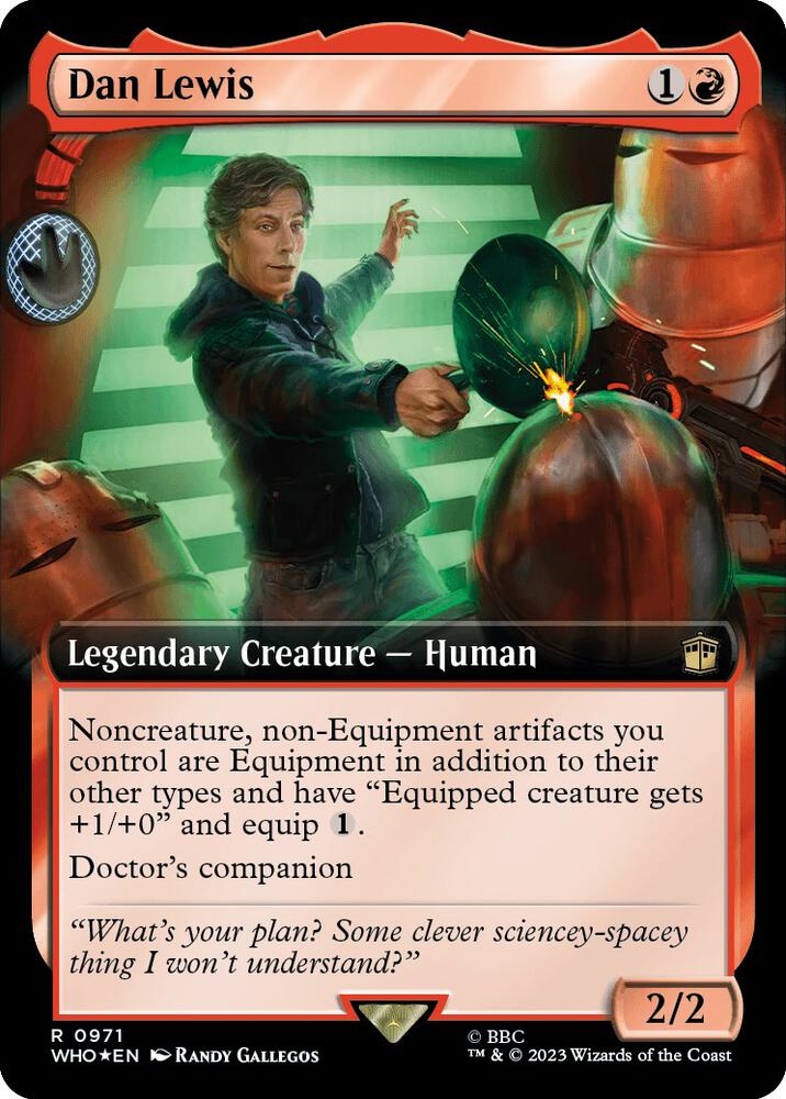 Dan Lewis (Extended Art) (Surge Foil) (971) [Doctor Who] [Extended Art]