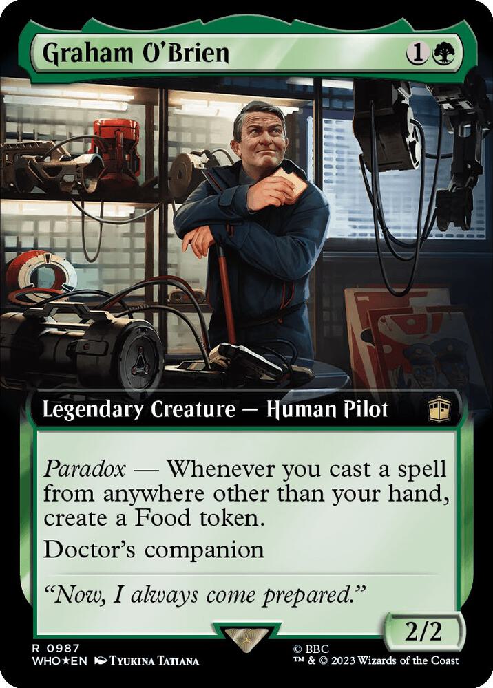Graham O'Brien (Extended Art) (Surge Foil) (987) [Doctor Who] [Extended Art]