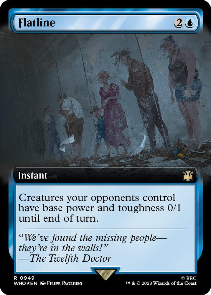 Flatline (Extended Art) (Surge Foil) (949) [Doctor Who] [Extended Art]