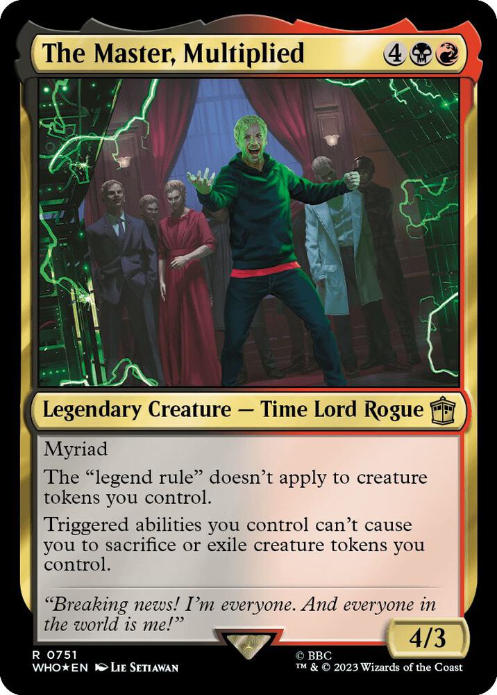The Master, Multiplied (Surge Foil) (751) [Doctor Who]