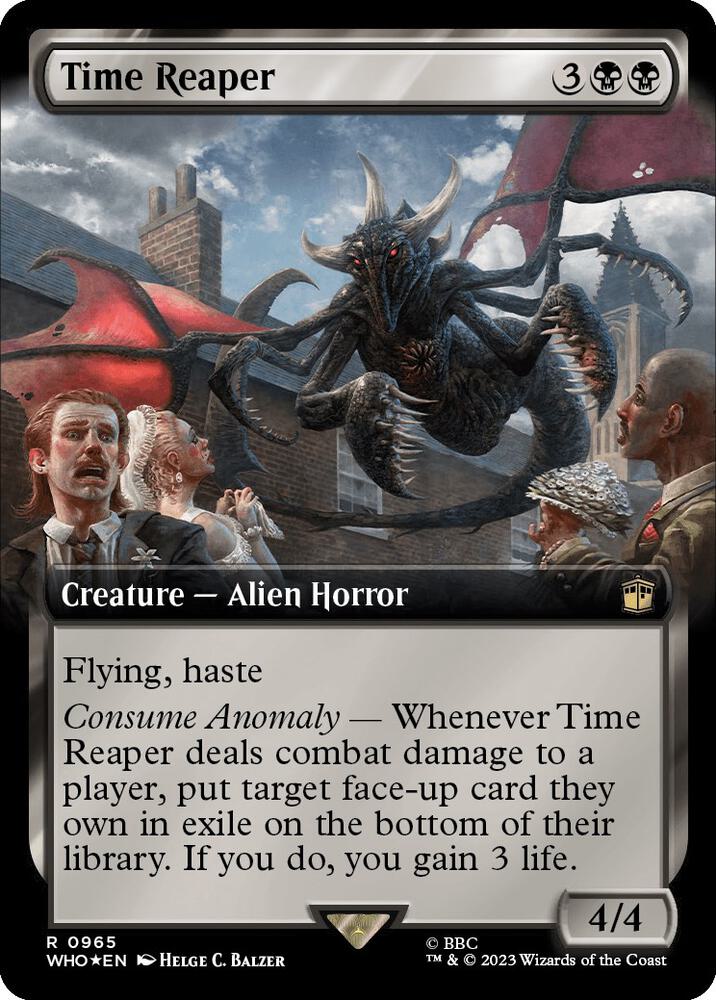 Time Reaper (Extended Art) (Surge Foil) (965) [Doctor Who] [Extended Art]