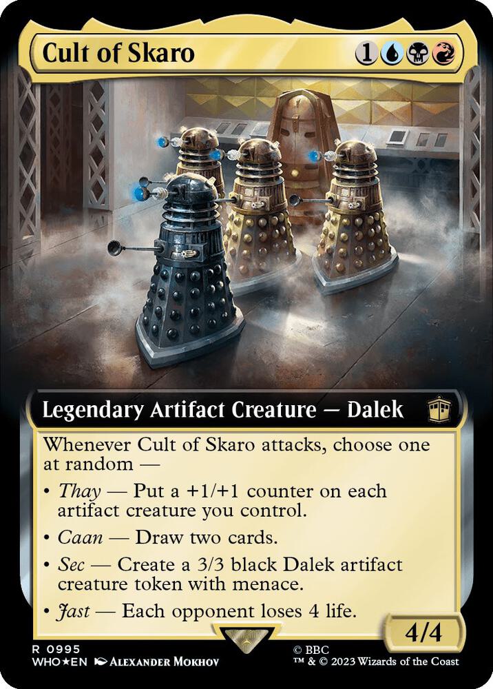 Cult of Skaro (Extended Art) (Surge Foil) (995) [Doctor Who] [Extended Art]
