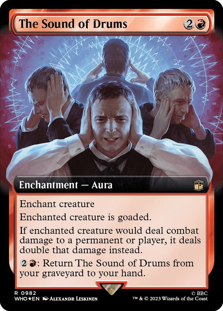 The Sound of Drums (Extended Art) (Surge Foil) (982) [Doctor Who] [Extended Art]