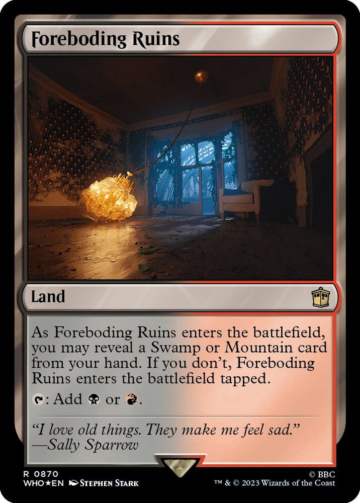 Foreboding Ruins (Surge Foil) (870) [Doctor Who]