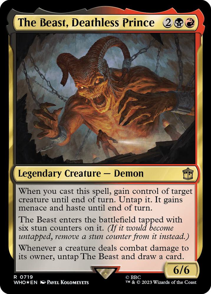 The Beast, Deathless Prince (Surge Foil) (719) [Doctor Who]
