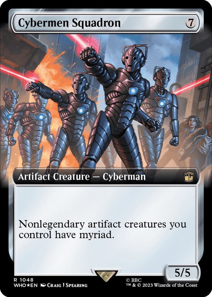 Cybermen Squadron (Extended Art) (Surge Foil) (1048) [Doctor Who] [Extended Art]