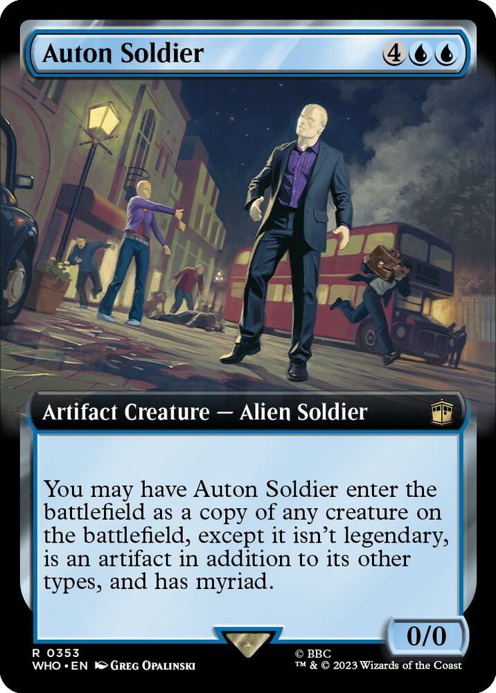 Auton Soldier (Extended Art) (353) [Doctor Who] [Extended Art]