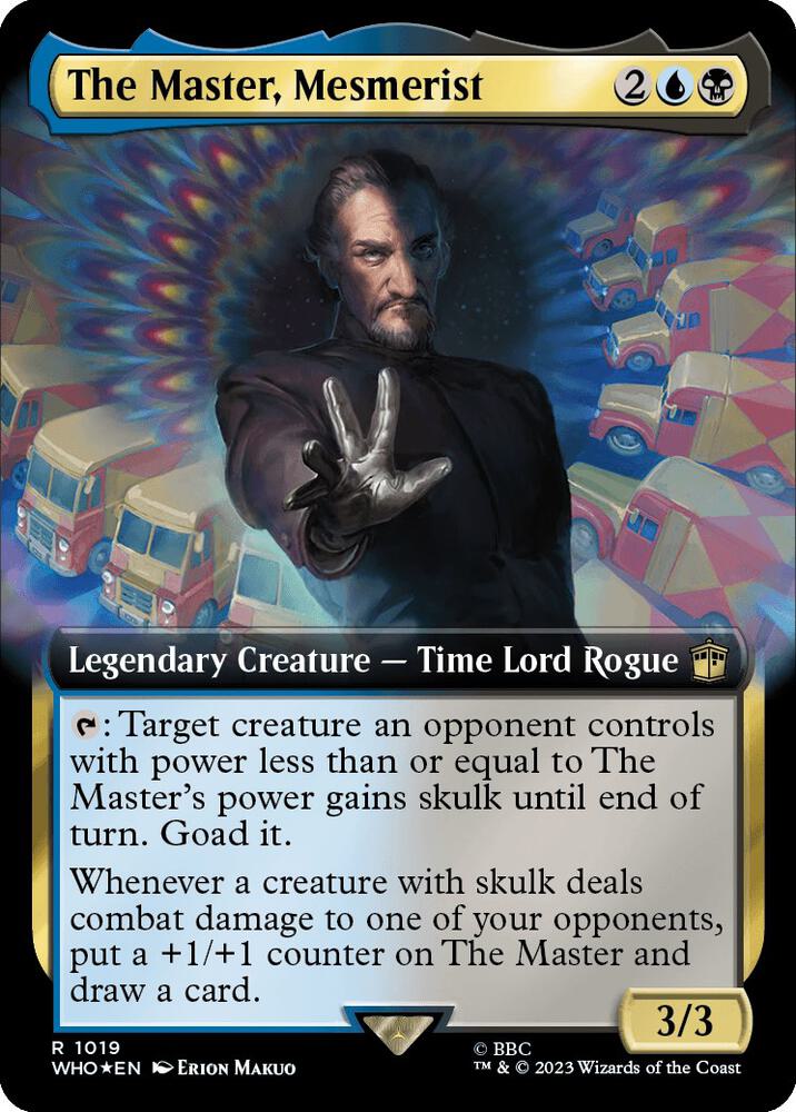 The Master, Mesmerist (Extended Art) (Surge Foil) (1019) [Doctor Who] [Extended Art]