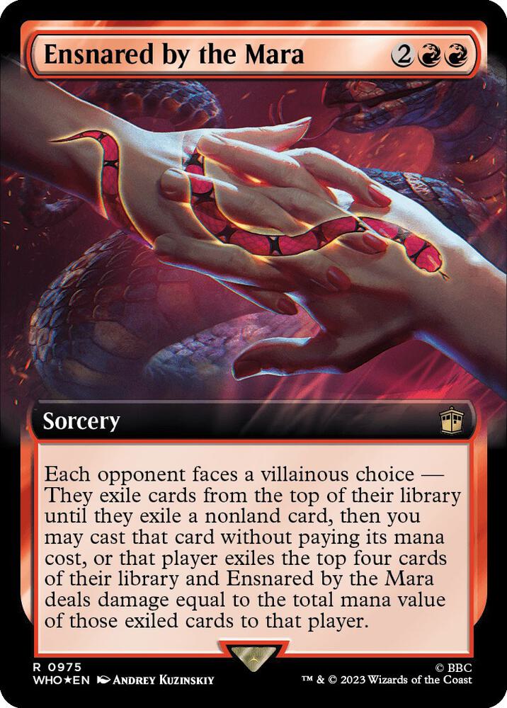 Ensnared by the Mara (Extended Art) (Surge Foil) (975) [Doctor Who] [Extended Art]