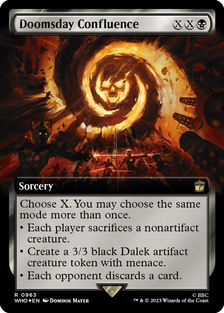 Doomsday Confluence (Extended Art) (Surge Foil) (963) [Doctor Who] [Extended Art]