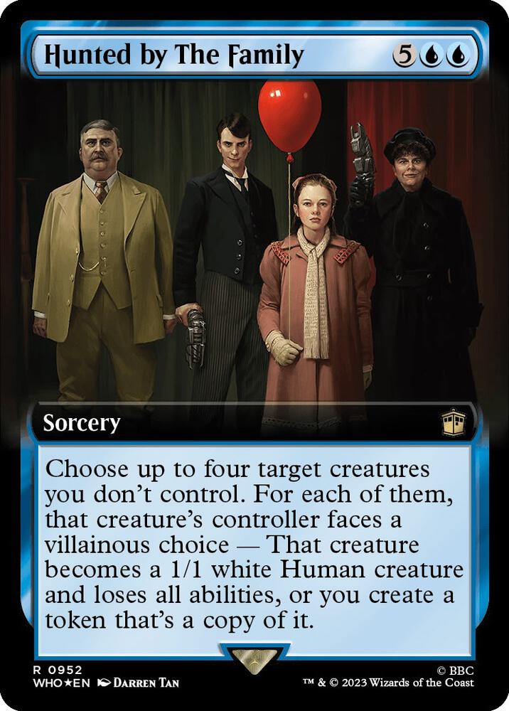 Hunted by The Family (Extended Art) (Surge Foil) (952) [Doctor Who] [Extended Art]