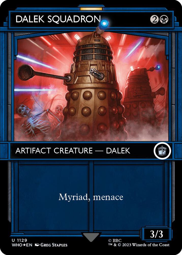 Dalek Squadron (Showcase) (Surge Foil) (1129) [Doctor Who] [Showcase, Borderless]