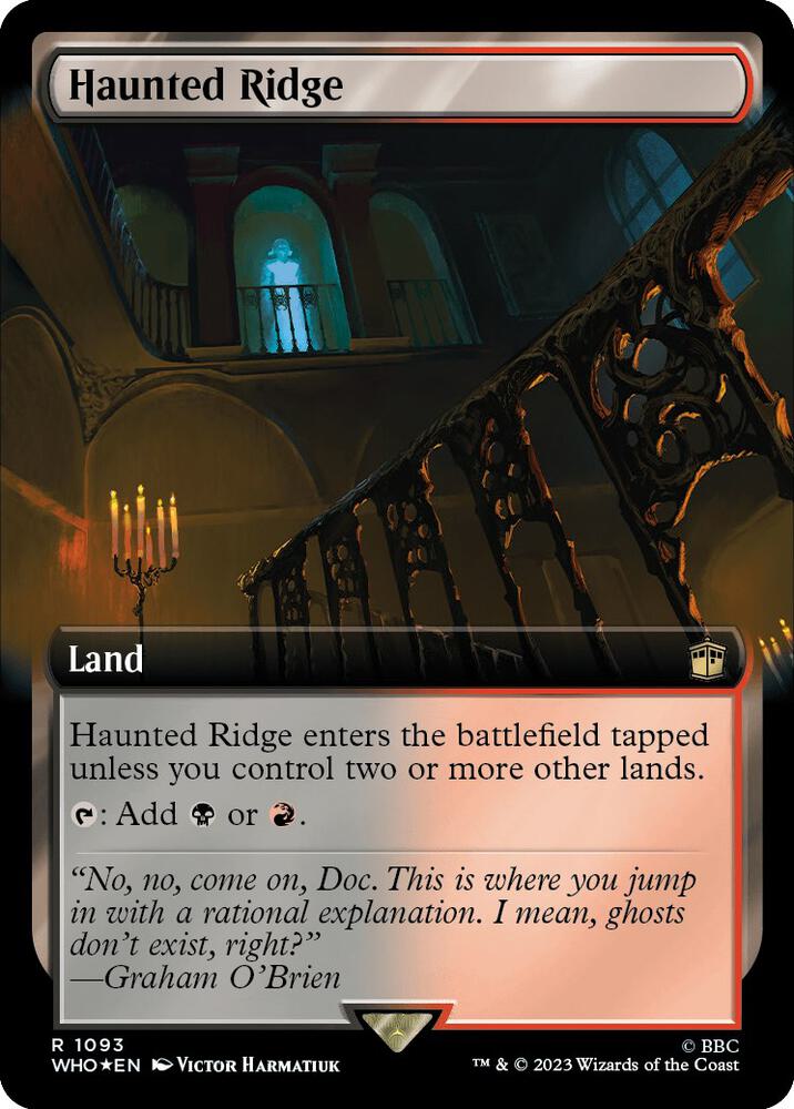 Haunted Ridge (Extended Art) (Surge Foil) (1093) [Doctor Who] [Extended Art]