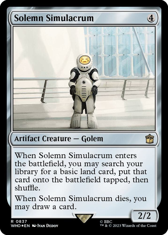 Solemn Simulacrum (Surge Foil) (837) [Doctor Who]