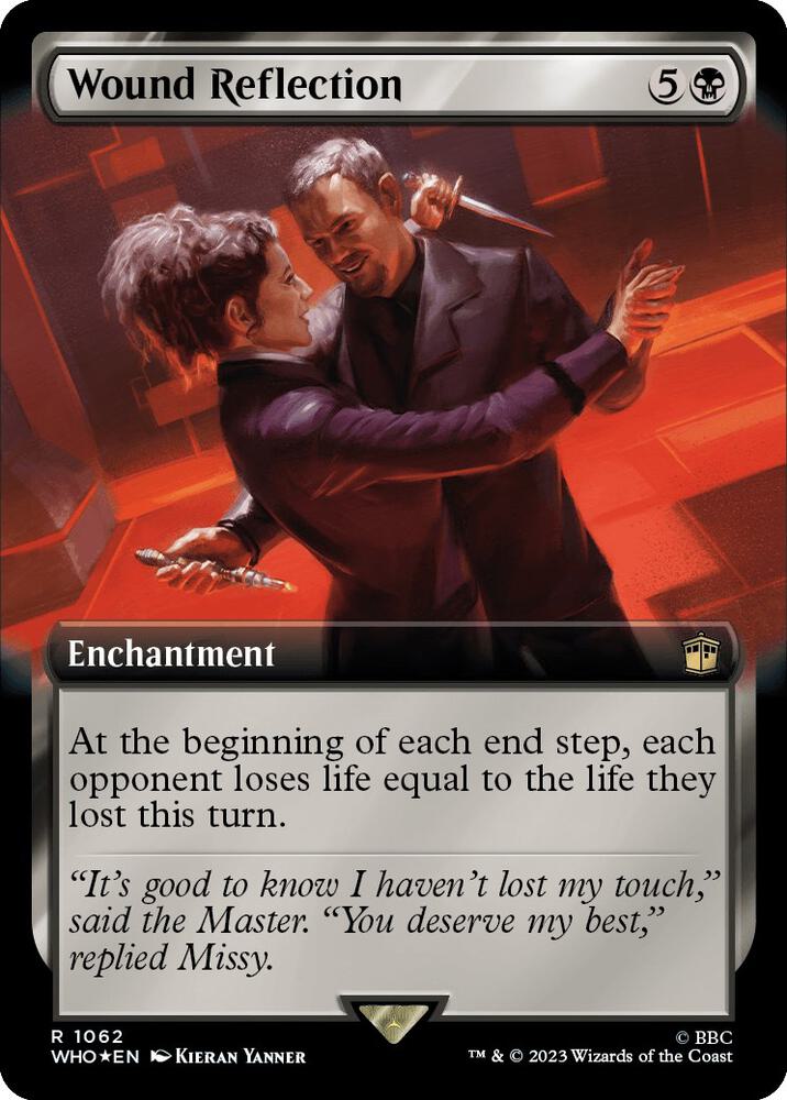Wound Reflection (Extended Art) (Surge Foil) (1062) [Doctor Who] [Extended Art]