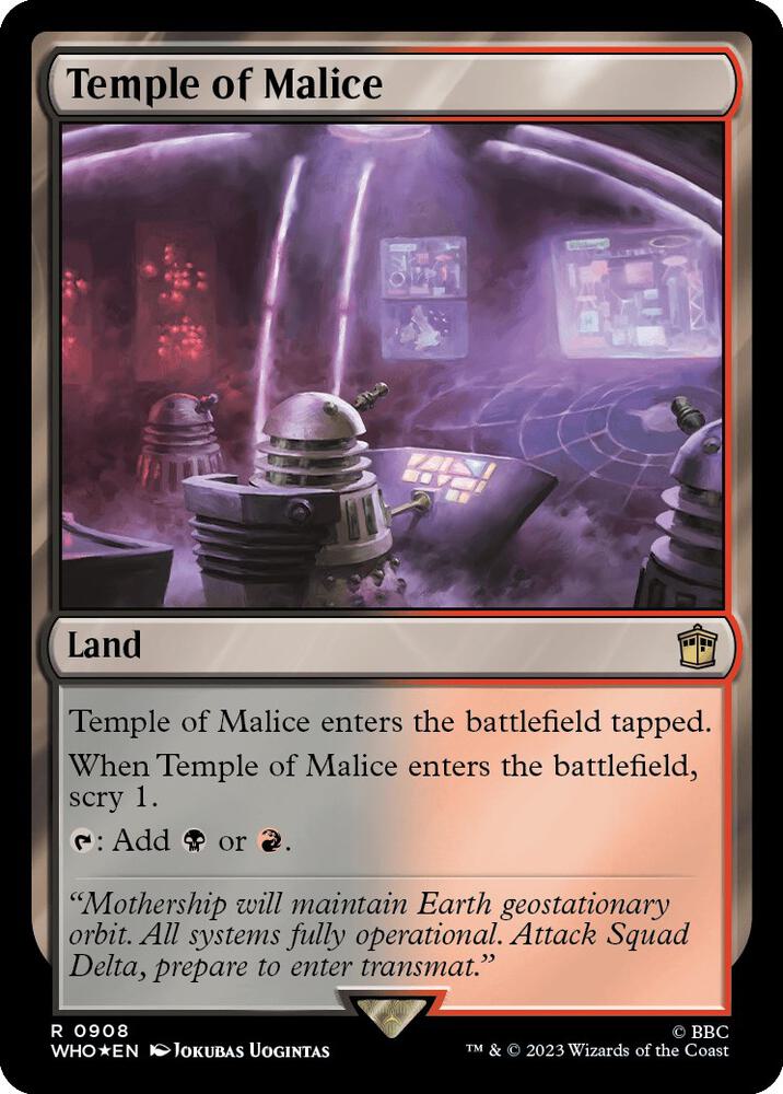 Temple of Malice (Surge Foil) (908) [Doctor Who]