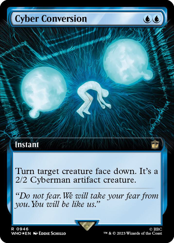 Cyber Conversion (Extended Art) (Surge Foil) (946) [Doctor Who] [Extended Art]