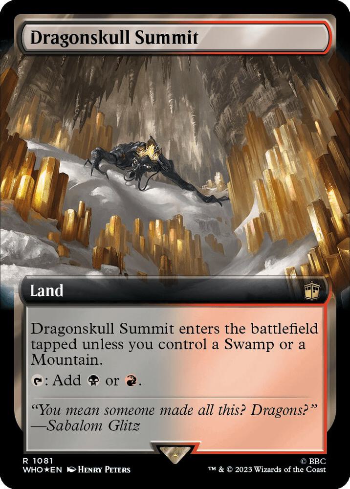Dragonskull Summit (Extended Art) (Surge Foil) (1081) [Doctor Who] [Extended Art]