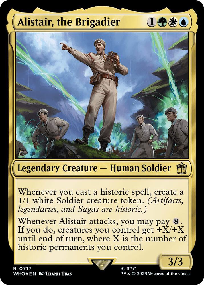 Alistair, the Brigadier (Surge Foil) (717) [Doctor Who]
