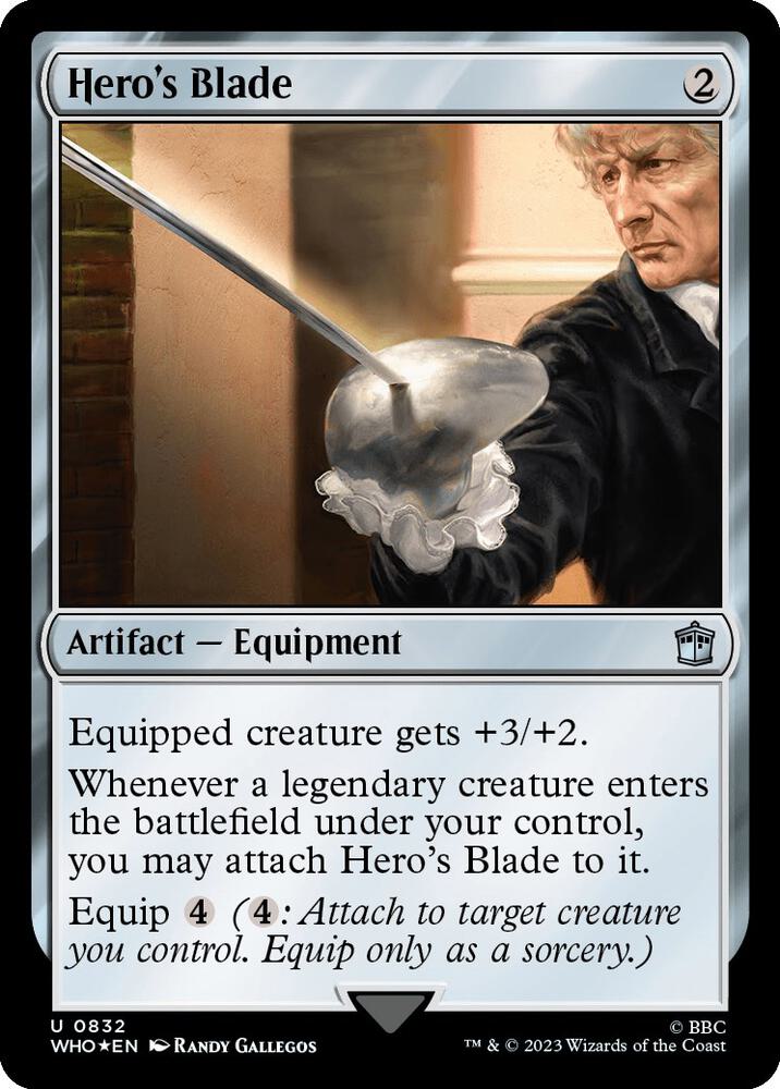 Hero's Blade (Surge Foil) (832) [Doctor Who]