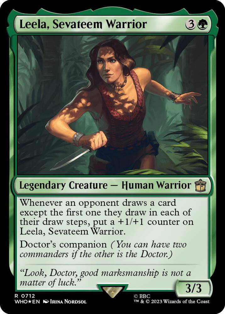 Leela, Sevateem Warrior (Surge Foil) (712) [Doctor Who]