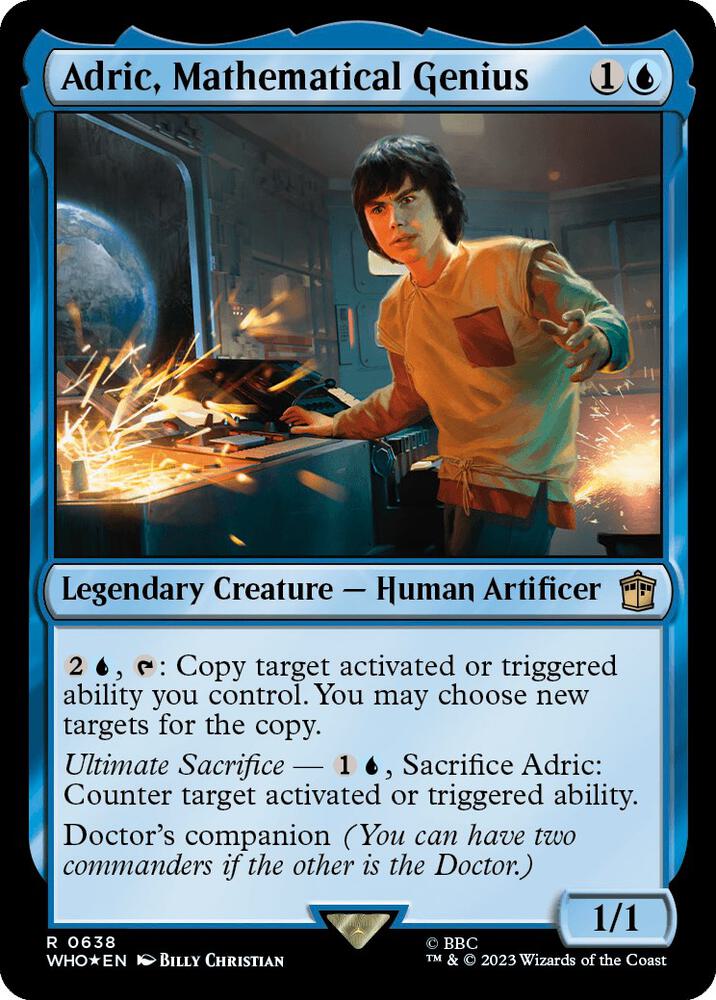 Adric, Mathematical Genius (Surge Foil) (638) [Doctor Who]