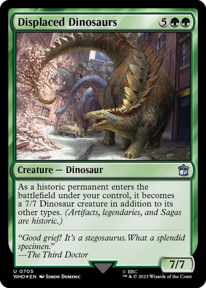 Displaced Dinosaurs (Surge Foil) (705) [Doctor Who]