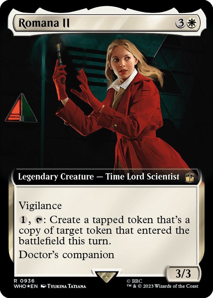 Romana II (Extended Art) (Surge Foil) (936) [Doctor Who] [Extended Art]
