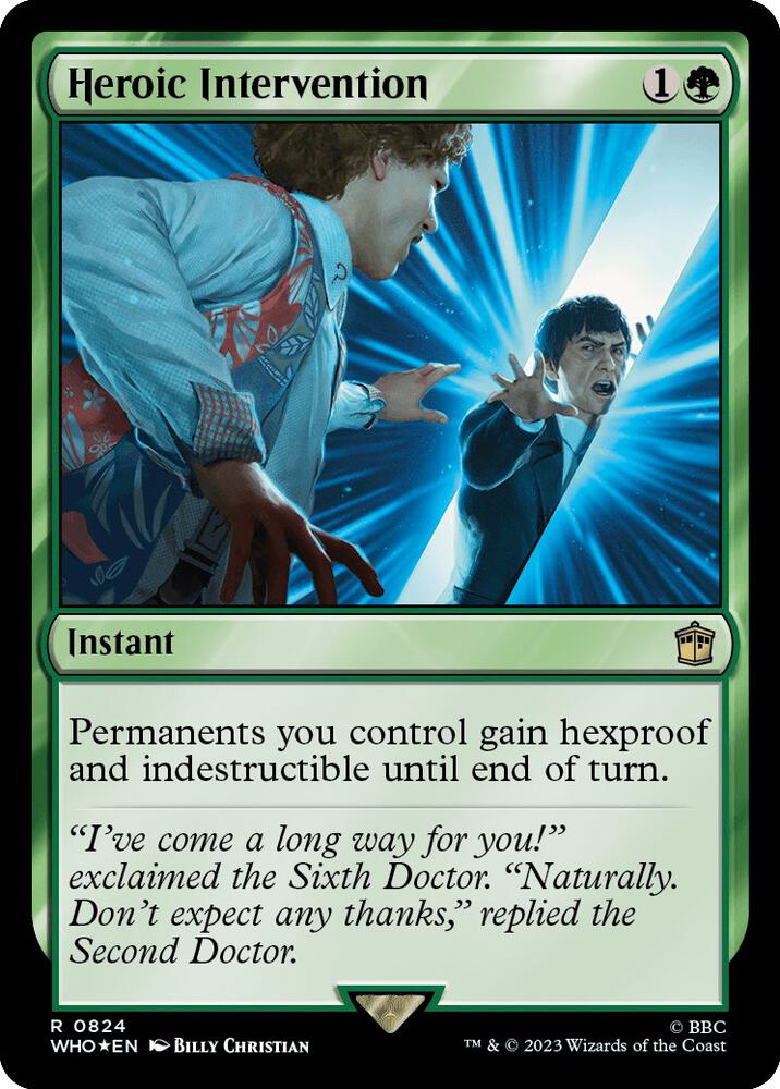 Heroic Intervention (Surge Foil) (824) [Doctor Who]