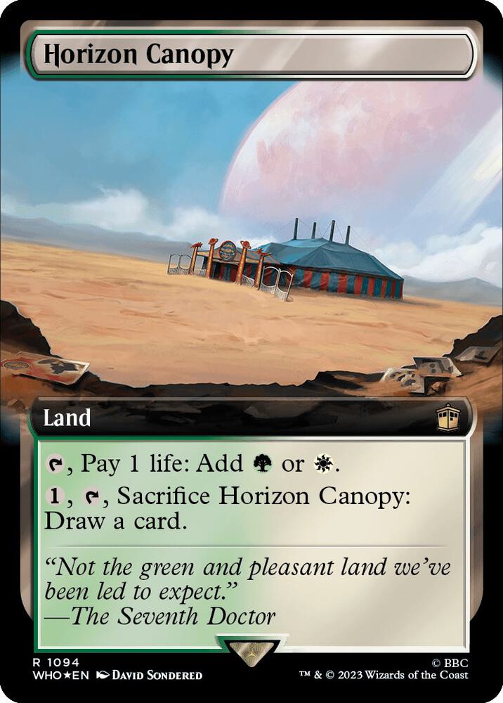 Horizon Canopy (Extended Art) (Surge Foil) (1094) [Doctor Who] [Extended Art]