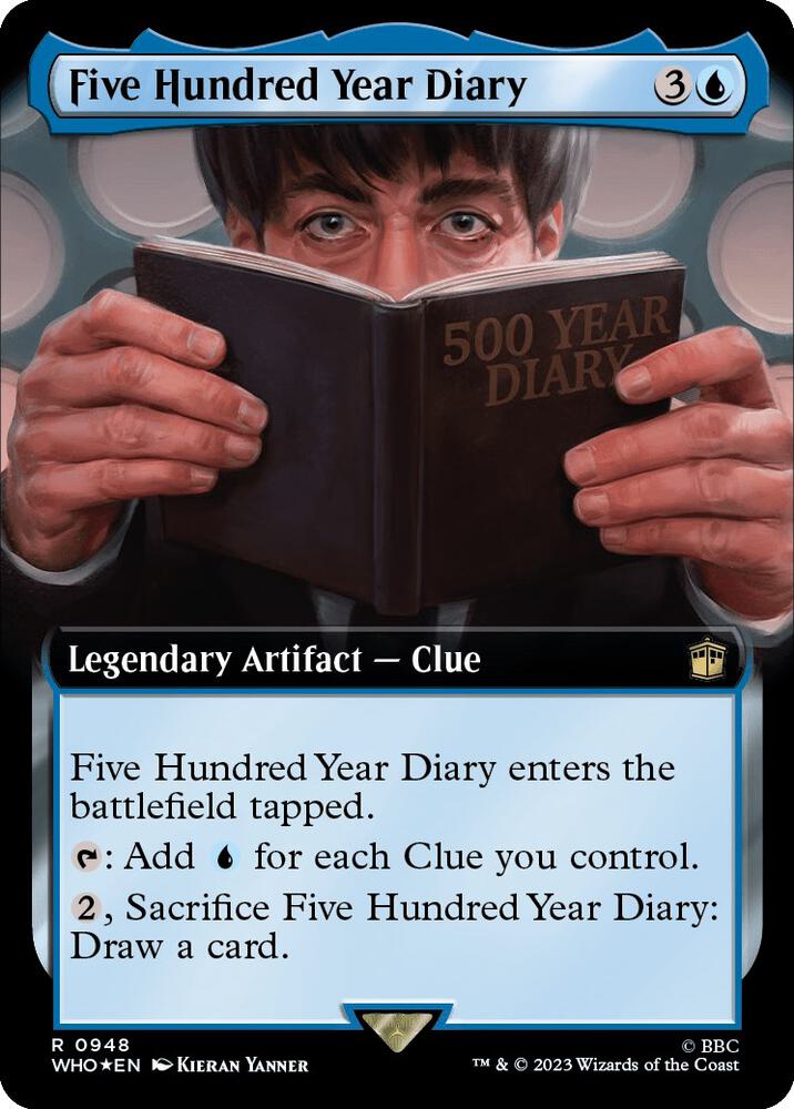 Five Hundred Year Diary (Extended Art) (Surge Foil) (948) [Doctor Who] [Extended Art]