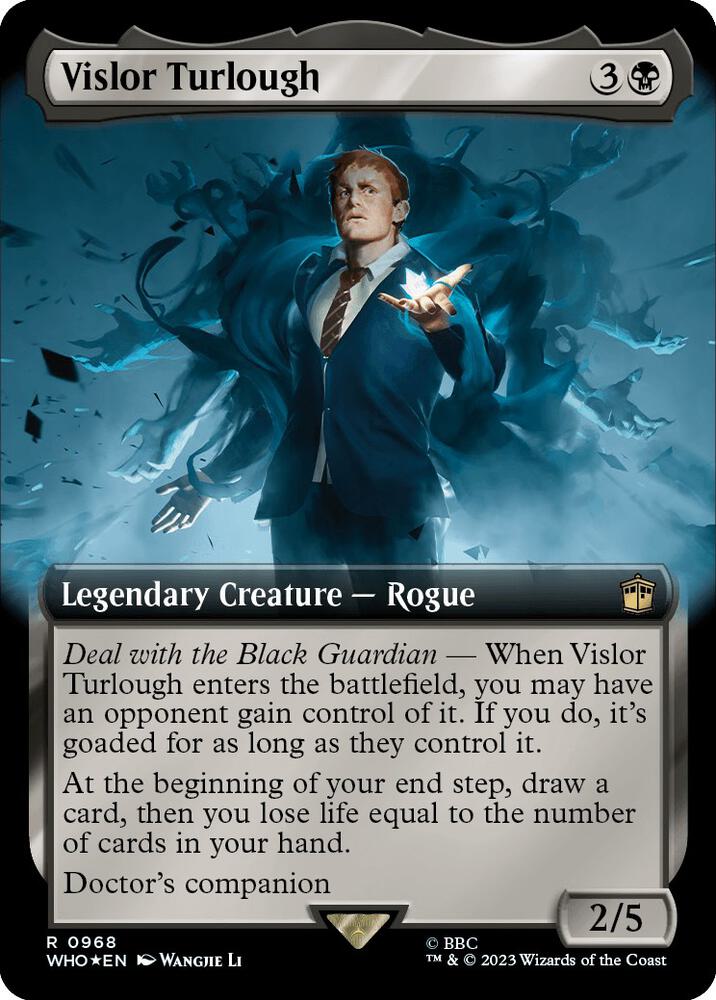 Vislor Turlough (Extended Art) (Surge Foil) (968) [Doctor Who] [Extended Art]