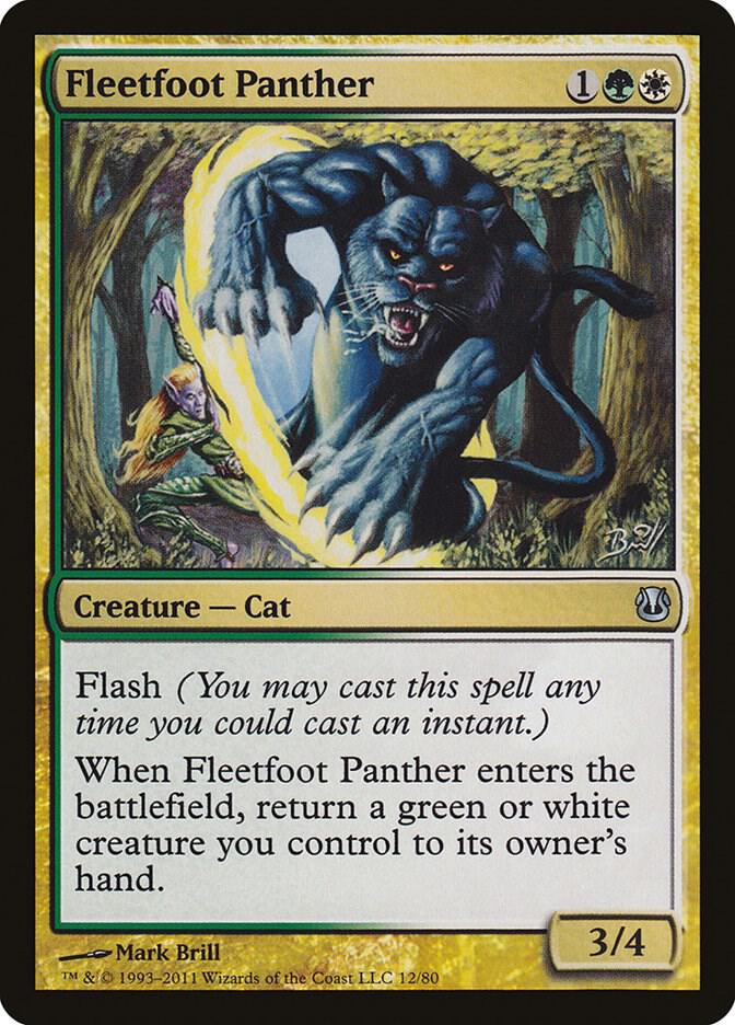 Fleetfoot Panther (12) [Duel Decks: Ajani vs. Nicol Bolas]