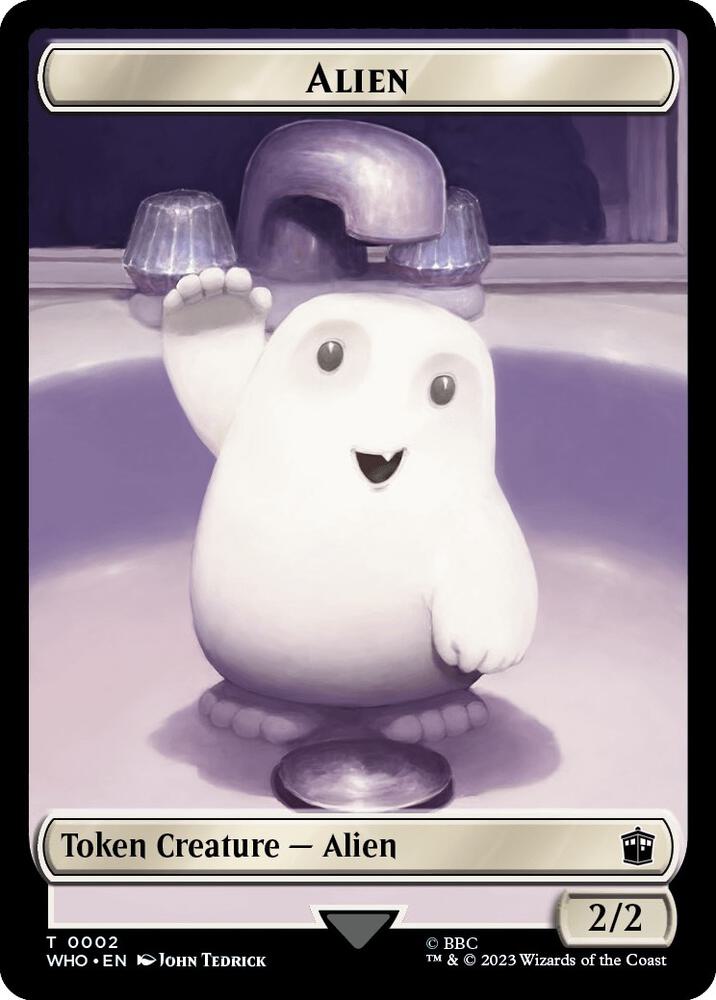 Alien // Cyberman Double-Sided Token (2 // 24) [Doctor Who]