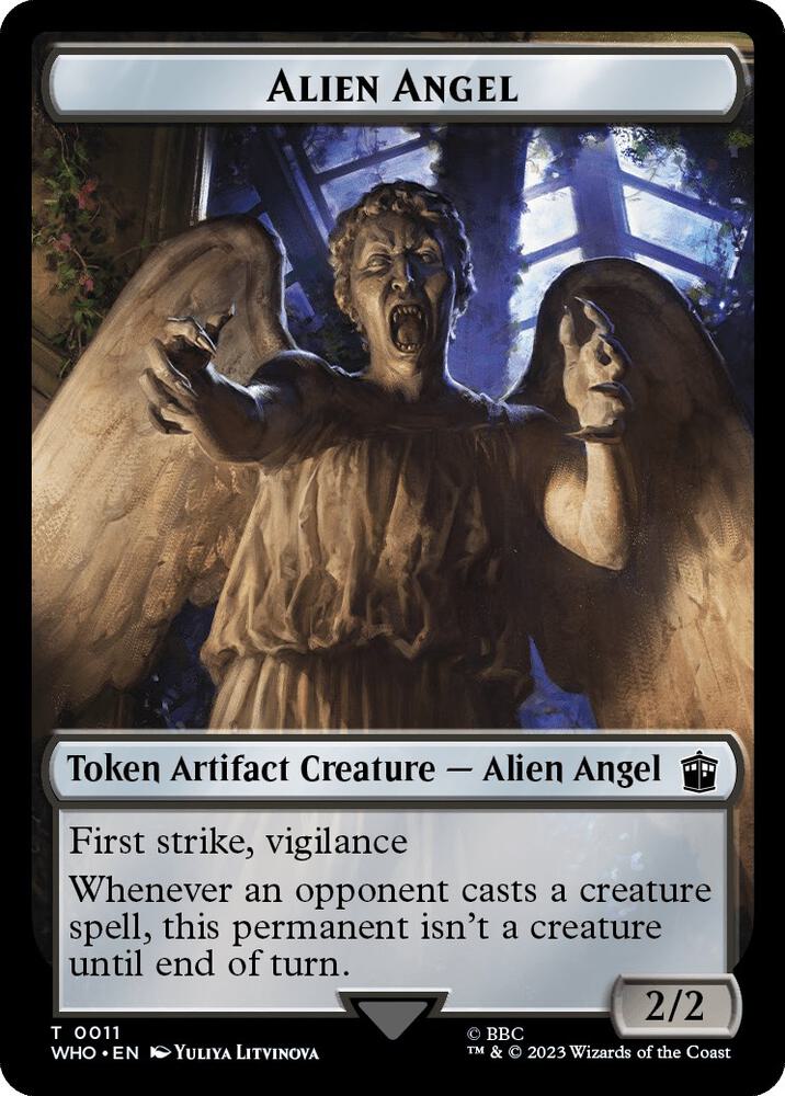 Alien Angel // Alien Warrior Double-Sided Token (11 // 14) [Doctor Who]