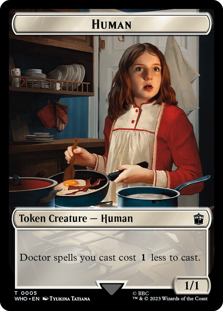 Human (0005) // Alien Insect Double-Sided Token (5 // 19) [Doctor Who]