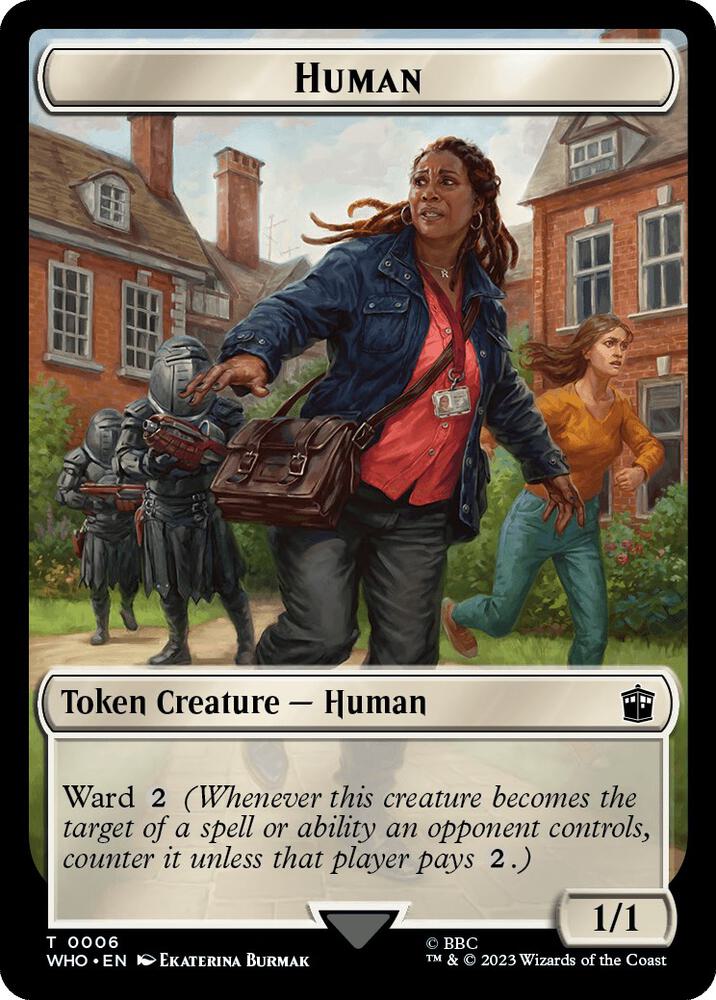 Human (0006) // Beast Double-Sided Token (6 // 17) [Doctor Who]