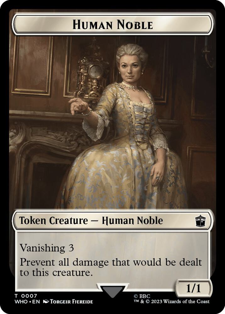 Human Noble // Mark of the Rani Double-Sided Token (7 // 15) [Doctor Who]