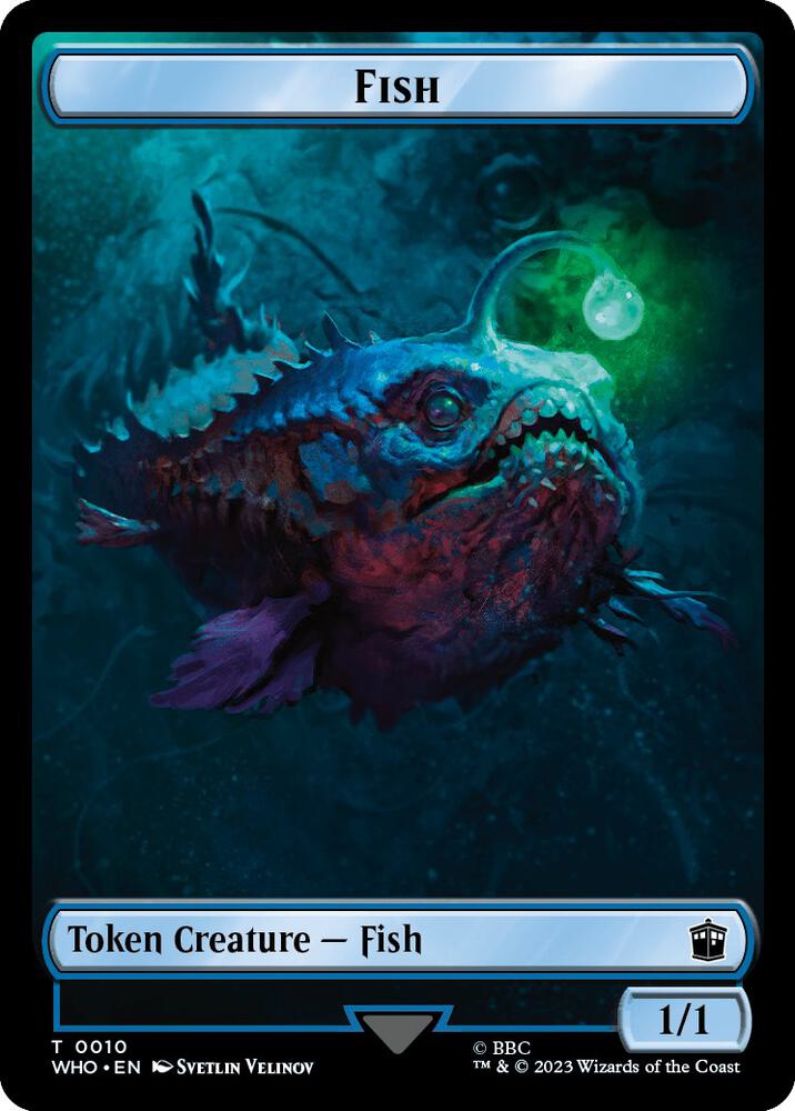 Fish // Beast Double-Sided Token (10 // 17) [Doctor Who]