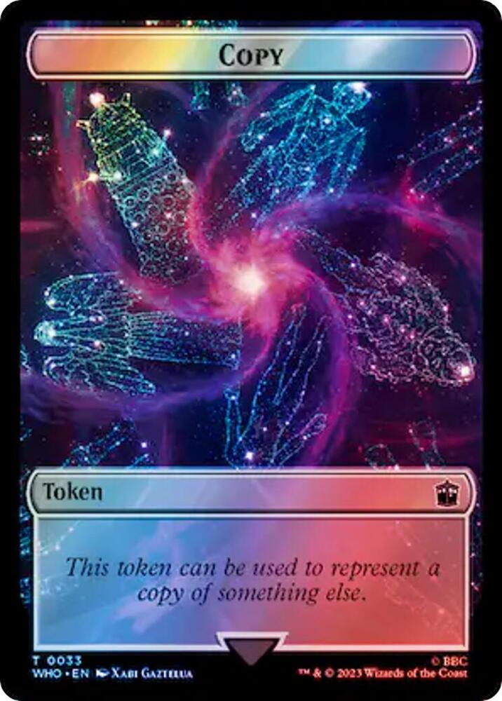 Copy // Clue (0055) Double-Sided Token (Surge Foil) (33 // 55) [Doctor Who]