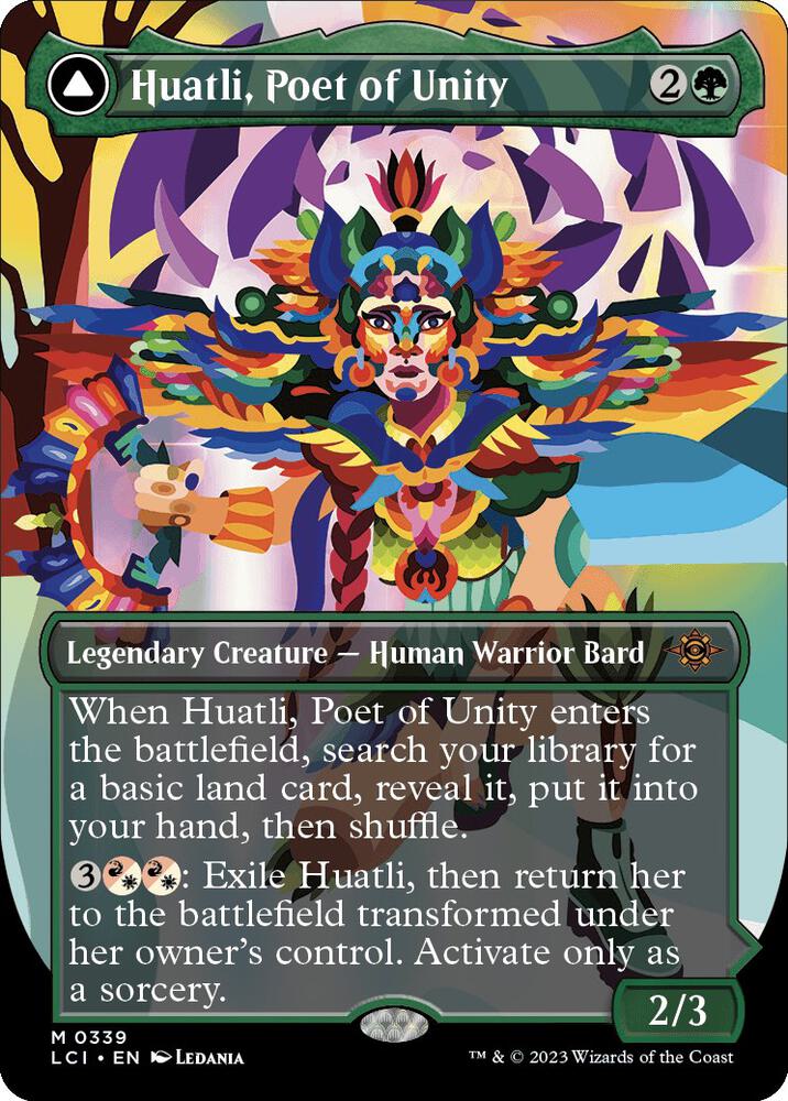 Huatli, Poet of Unity (Borderless) (339) [The Lost Caverns of Ixalan] [Borderless]