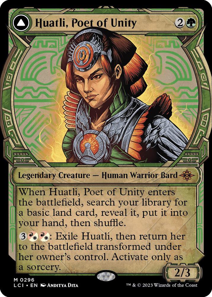 Huatli, Poet of Unity (Showcase) (296) [The Lost Caverns of Ixalan] [Showcase]