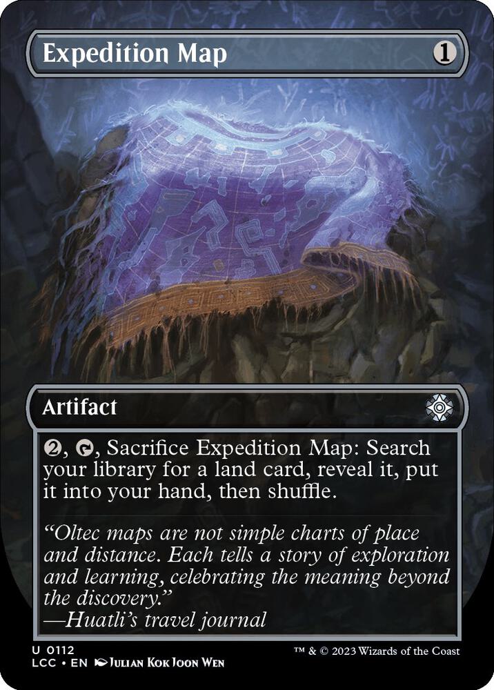Expedition Map (Borderless) (112) [The Lost Caverns of Ixalan Commander] [Borderless]
