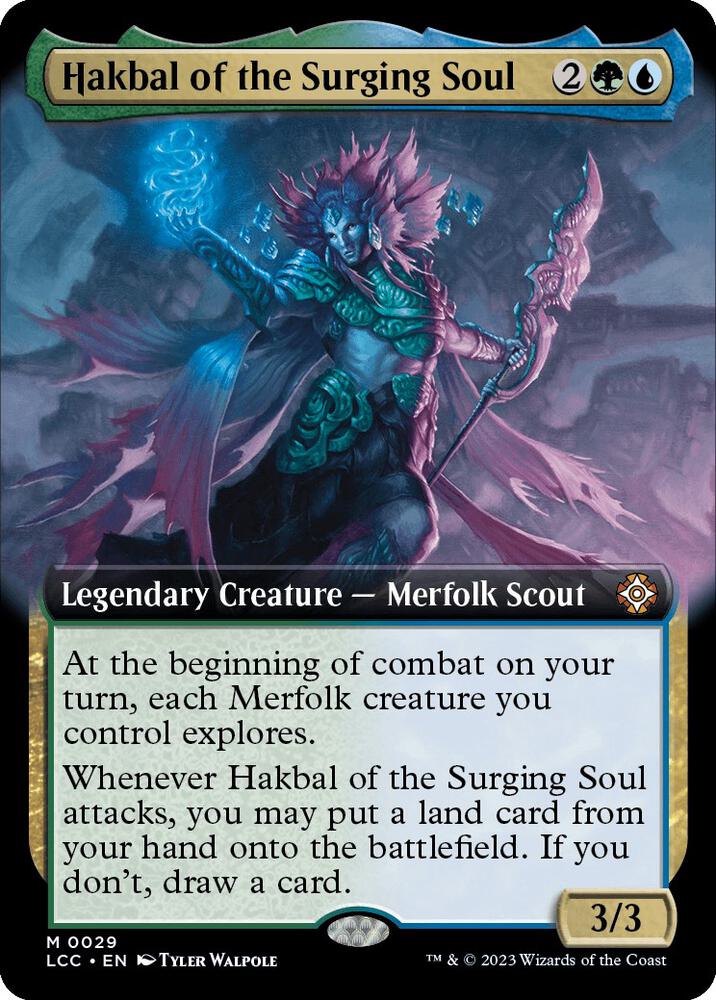 Hakbal of the Surging Soul (Extended Art) (29) [The Lost Caverns of Ixalan Commander] [Extended Art]