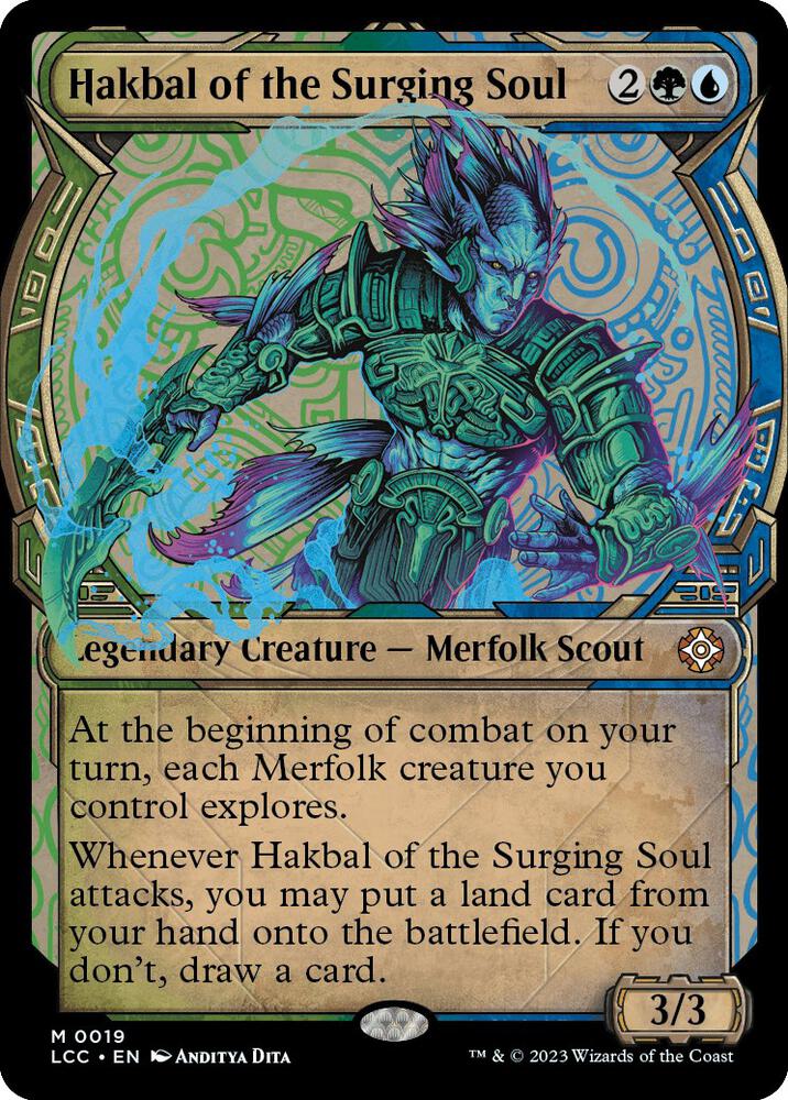 Hakbal of the Surging Soul (Showcase) (19) [The Lost Caverns of Ixalan Commander] [Showcase]