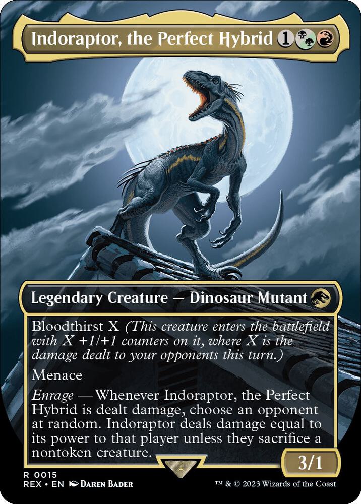 Indoraptor, the Perfect Hybrid (Borderless) (15) [Jurassic World Collection] [Borderless]