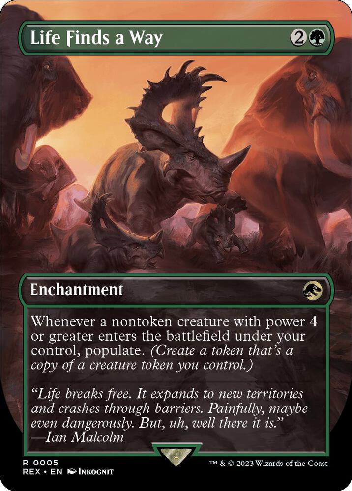 Life Finds a Way (Borderless) (5) [Jurassic World Collection] [Borderless]