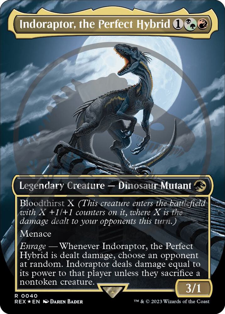 Indoraptor, the Perfect Hybrid (Borderless) (Emblem) (40) [Jurassic World Collection] [Borderless]