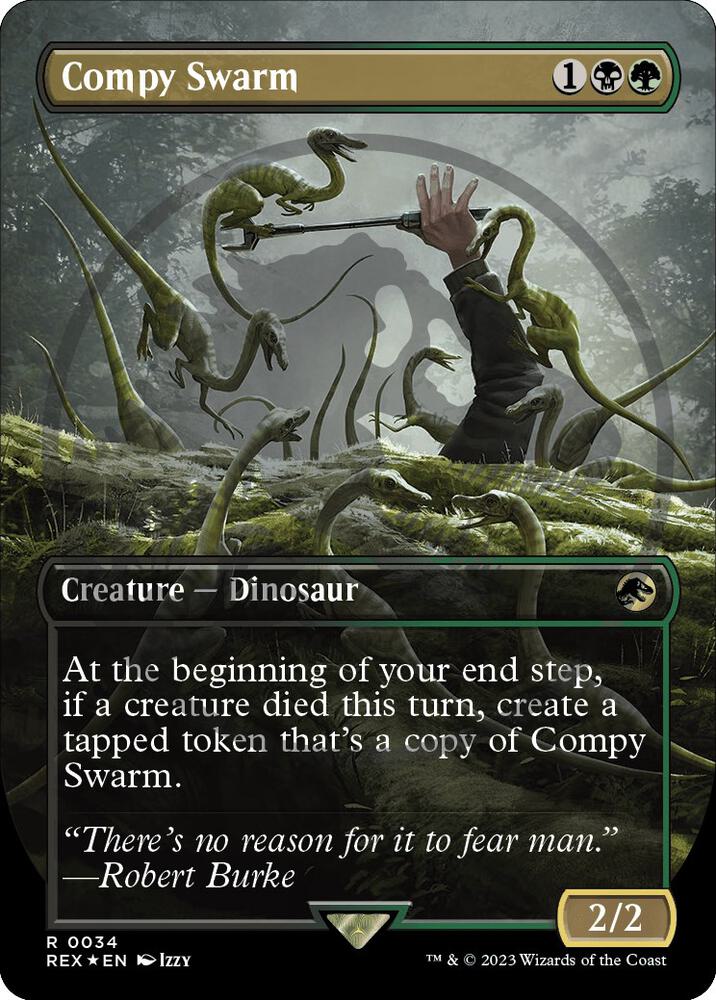 Compy Swarm (Borderless) (Emblem) (34) [Jurassic World Collection] [Borderless]