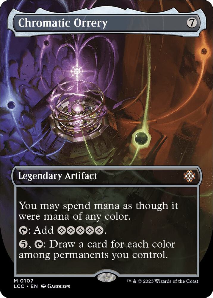 Chromatic Orrery (Borderless) (107) [The Lost Caverns of Ixalan Commander] [Borderless]
